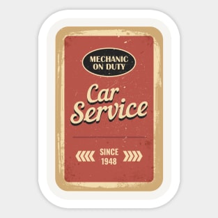 Car Service Sticker